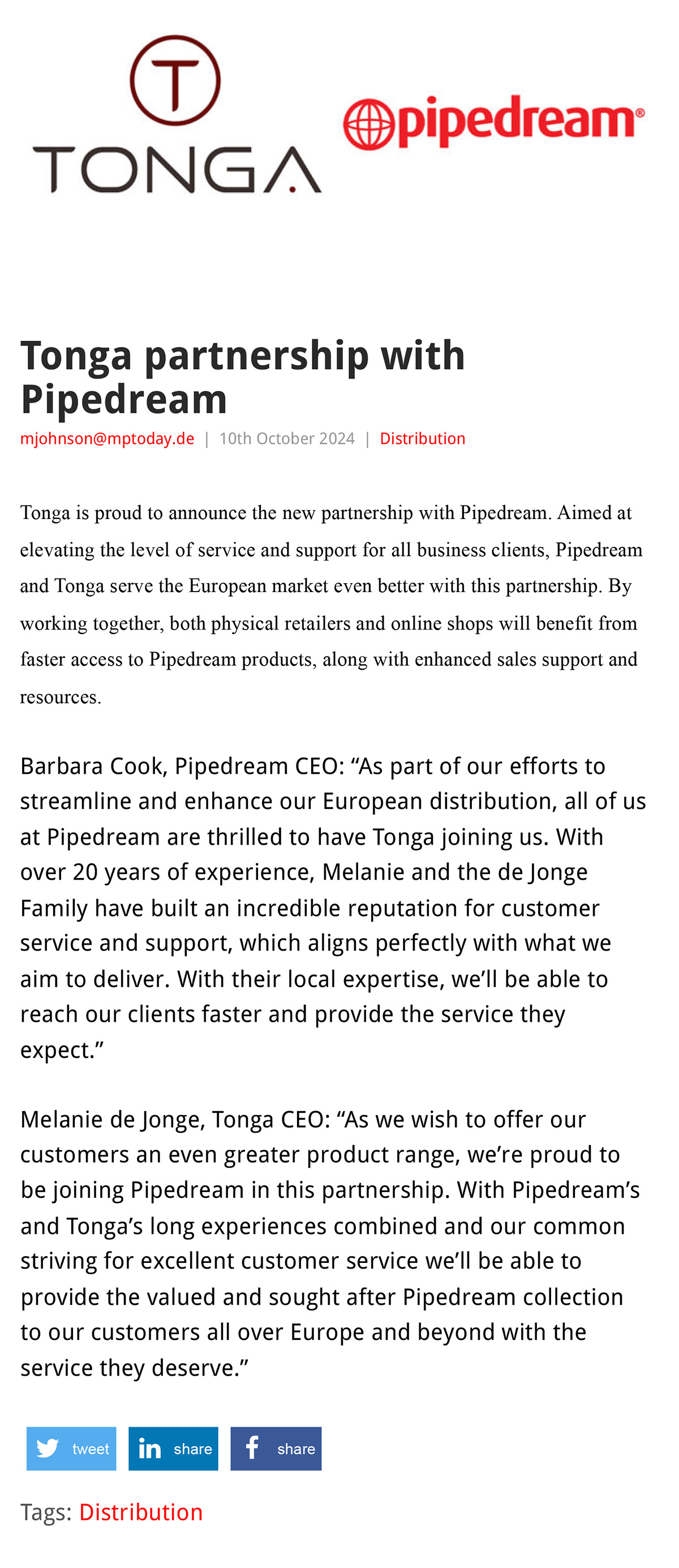 2024-10 EAN Online - Pipedream Tonga